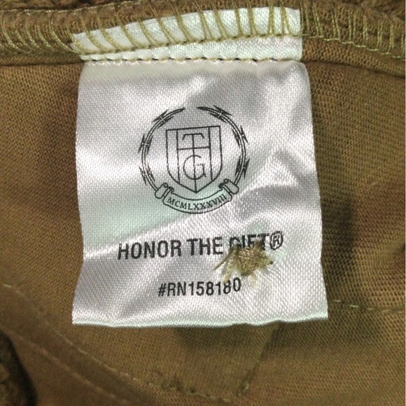 Honor the Gift Tan Vegan Leather And Knit Cardigan Men’s Size L - Picture 5 of 7